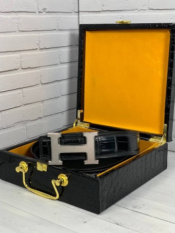 Ремень Hermes из кожи крокодила