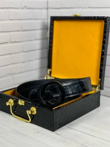 Ремень Gucci из кожи крокодила