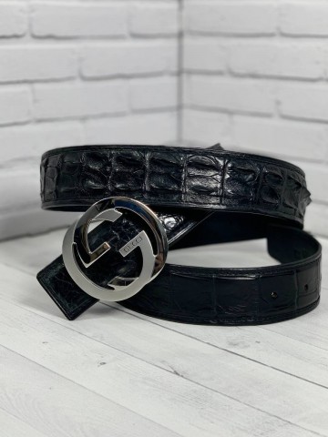 Ремень Gucci из кожи крокодила
