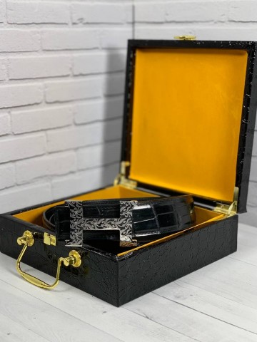 Ремень Hermes из кожи крокодила