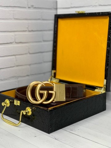 Ремень Gucci из кожи крокодила