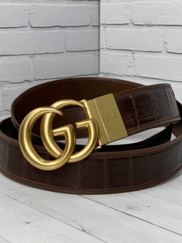Ремень Gucci из кожи крокодила