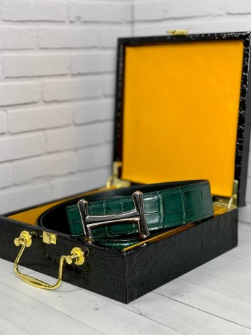 Ремень Hermes из кожи крокодила