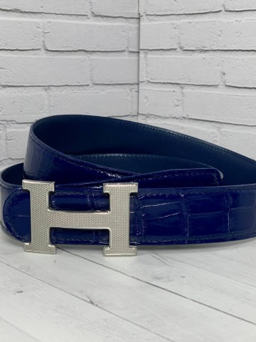 Ремень Hermes из кожи крокодила