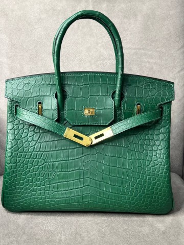 Сумка Hermes из кожи крокодила 30 см