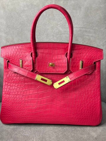 Сумка Hermes из кожи крокодила 30 см