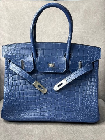 Сумка Hermes из кожи крокодила 30 см