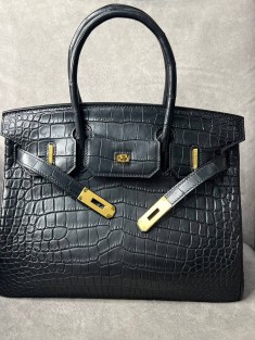 Сумка Hermes из кожи крокодила 30 см