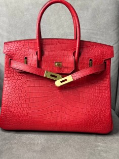 Сумка Hermes из кожи крокодила 30 см