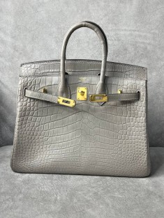 Сумка Hermes из кожи крокодила 30 см