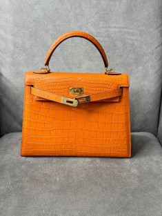 Сумка Hermes из кожи крокодила 25 см