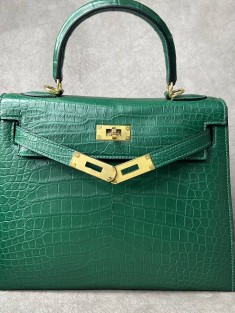 Сумка Hermes из кожи крокодила 25 см