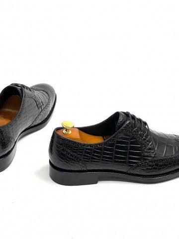 Туфли Louis Vuitton из кожи крокодила