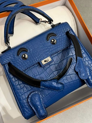 Сумка Hermes из кожи крокодила 20 см