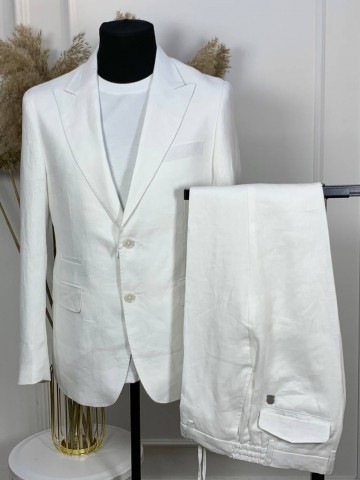 Льняной костюм Brunello Cucinelli