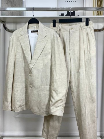 Льняной костюм Brunello Cucinelli