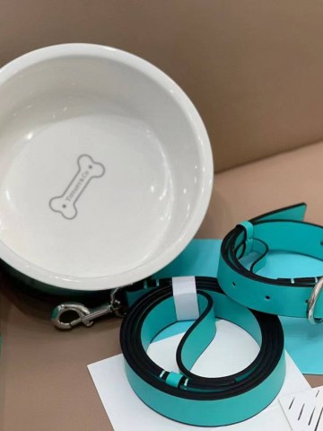 Набор для собак Tiffany & Co. (миска + ошейник)