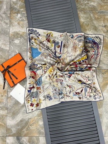 Платок Hermes 90х90 см