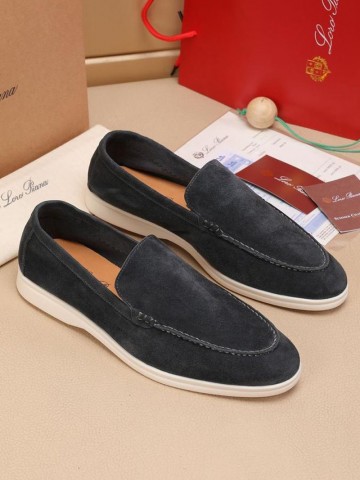 Мужские замшевые лоферы Loro Piana Summer Walk