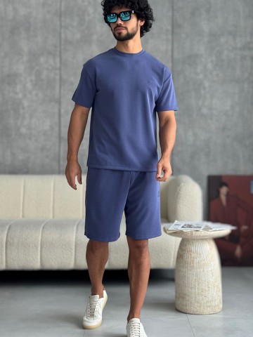 Мужской синий костюм Loro Piana