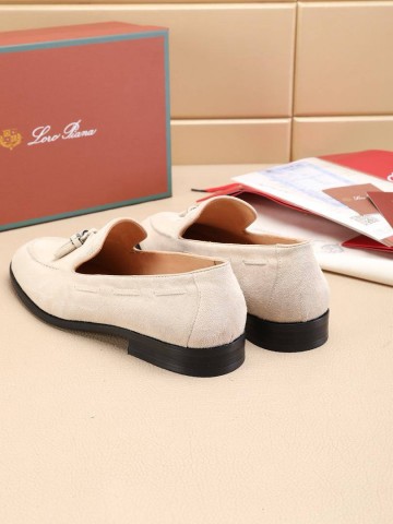Замшевые лоферы Loro Piana tassel - Beige
