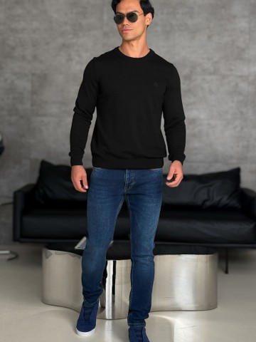 Мужской чёрный джемпер Loro Piana