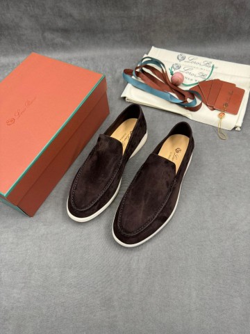 Мужские замшевые лоферы Loro Piana