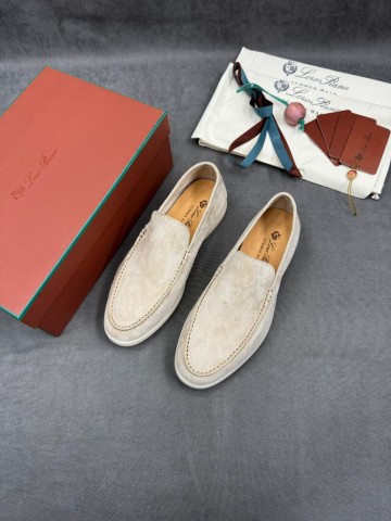 Мужские замшевые лоферы Loro Piana