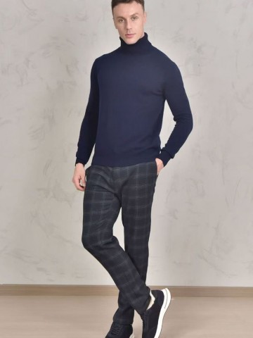 Мужская водолазка Loro Piana Premium - Dark Blue