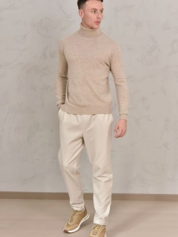 Мужская водолазка Loro Piana Premium - Light Tan