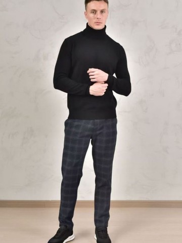 Мужская водолазка Loro Piana Premium - Black