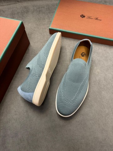 Мужские текстильные лоферы Loro Piana