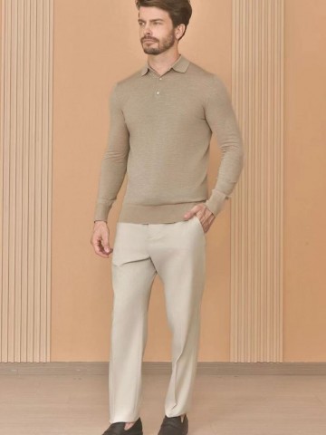 Поло с длинным рукавом Loro Piana Premium - Flower Aprecot