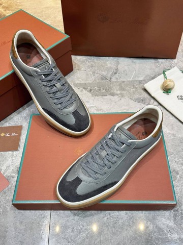 Мужские кожаные кроссовки Loro Piana Tennis Walk