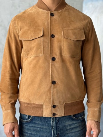 Мужская бежевая куртка Loro Piana Premium