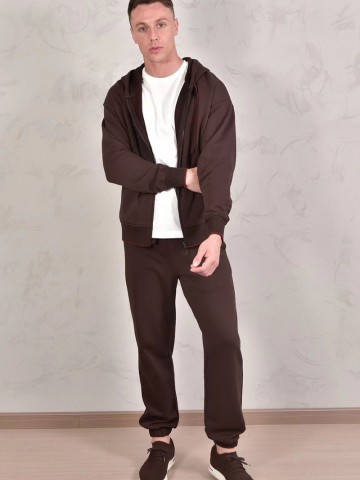 Спортивные штаны Loro Piana Premium signature logo - Brown