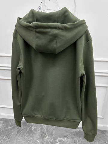 Кофта на молнии Loro Piana logo-embroidered - Green