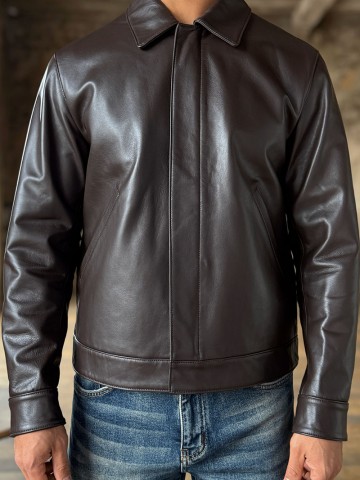 Мужская кожаная куртка Loro Piana Premium