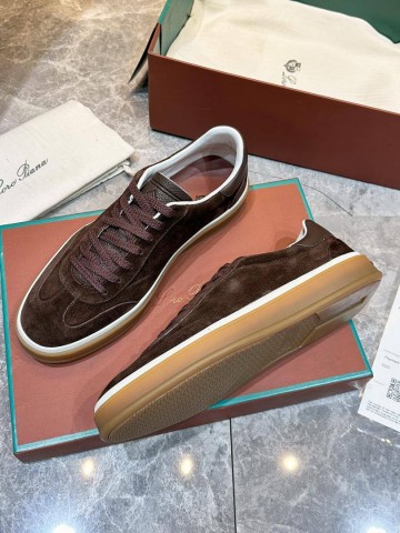 Мужские замшевые кроссовки Loro Piana Tennis Walk