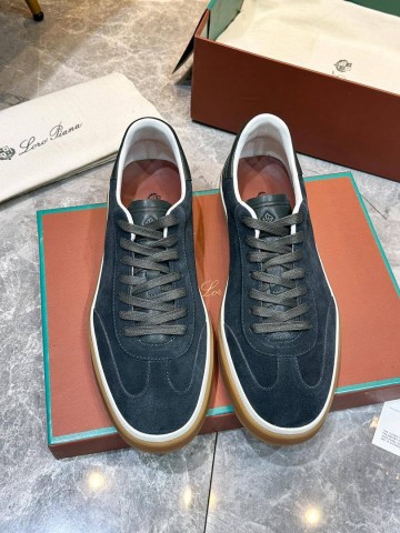 Мужские замшевые кроссовки Loro Piana Tennis Walk