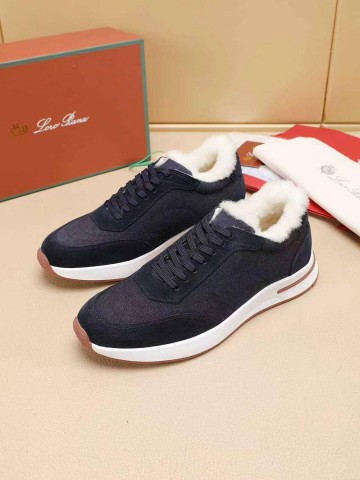 Кроссовки с мехом Loro Piana Week End Walk Evo