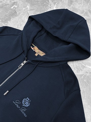 Спортивный костюм Loro Piana logo-embroidered - Navy