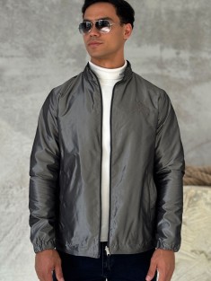 Двусторонняя ветровка Loro Piana - Grey / Black