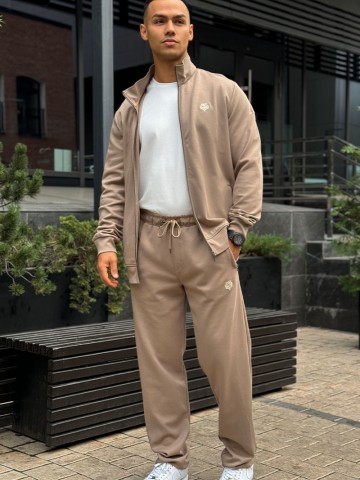 Спортивный костюм Loro Piana logo-embroidered - Beige