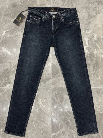 Джинсы тёмно-синего цвета Loro Piana regular fit