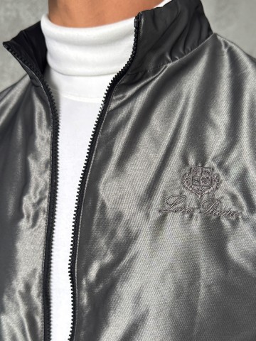 Двусторонняя ветровка Loro Piana - Grey / Black