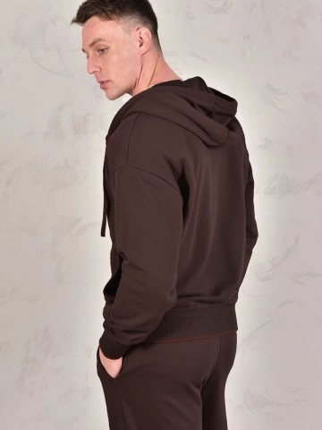 Кофта на молнии Loro Piana Premium signature logo - Brown