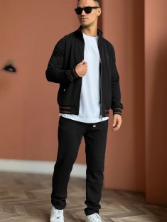 Мужской спортивный костюм Loro Piana monogram - Black