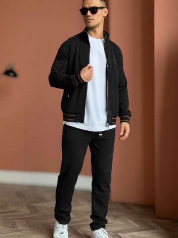 Мужской спортивный костюм Loro Piana monogram - Black