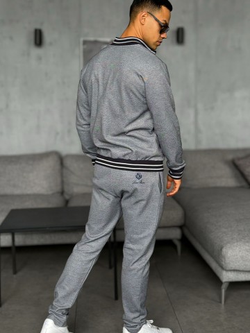 Спортивный костюм Loro Piana logo-embroidered - Blue / Grey